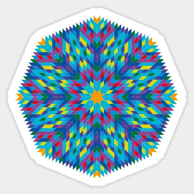 Wish Fulfillment Mandala Wish Granting Mandala Sticker by JeLoTall